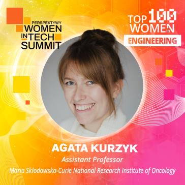 Dr Agata Kurzyk na liście TOP 100 Women in Engineering