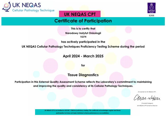 UK NEQAS Tissue Diagnostics 2024–25