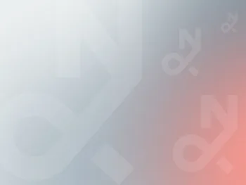 Abstrakcyjna grafika z gradientem od jasnoszarego do czerwonego, z geometrycznymi kształtami.