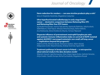 Okładka czasopisma „Nowotwory Journal of Oncology”, numer 1/2026.