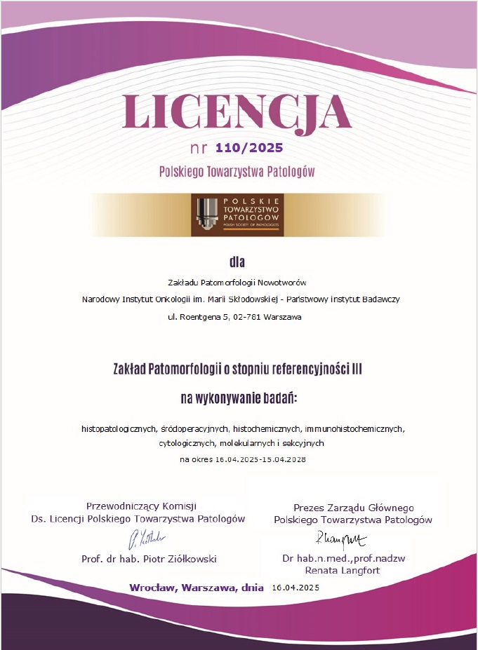 Świadectwo licencyjne III stopnia